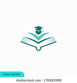 book icon education symbol  illustration logo template