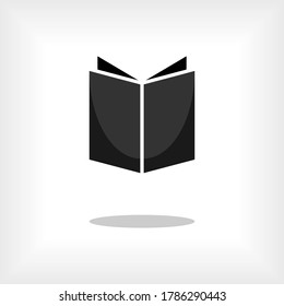 Icono del libro. Símbolo de educación: vector.