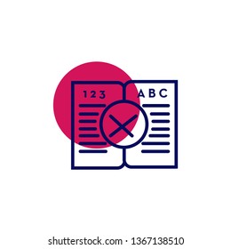 book icon- education book vector open book with the cross sign