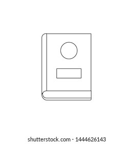 Book icon. Element of book for mobile concept and web apps icon. Outline, thin line icon for website design and development, app development