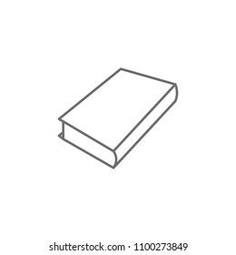 book icon. Element of web icon for mobile concept and web apps. Thin line book icon can be used for web and mobile. Premium icon on white background