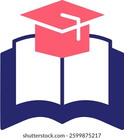 Book Icon Fill Vector Illustration