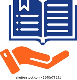 Book Icon Fill Vector Illustration