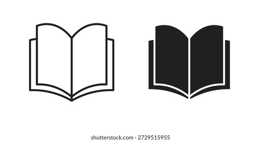 Icono del libro. cartel plano lleno para el concepto móvil y el Diseño web