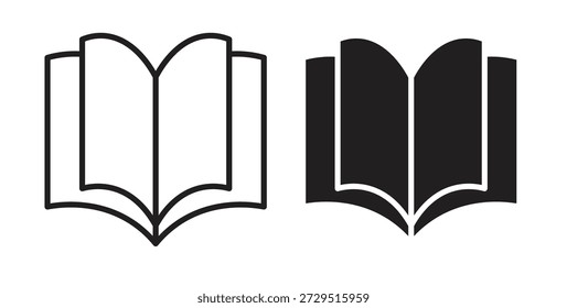 Ícone do livro. sinal plano preenchido para conceito móvel e web design