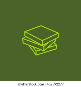  Book icon flat.
