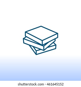  Book icon flat.