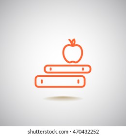  Book icon flat.