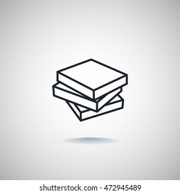  Book icon flat.