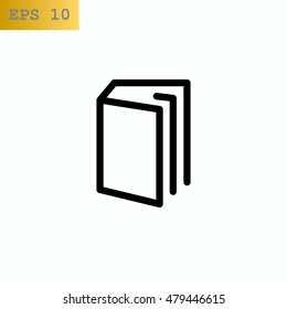  Book icon flat .