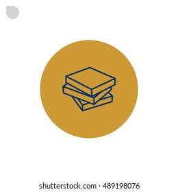  Book icon flat.