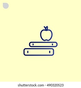  Book icon flat.