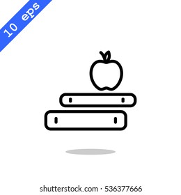  Book icon flat.