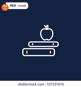  Book icon flat.