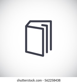  Book icon flat .