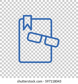  Book icon flat.