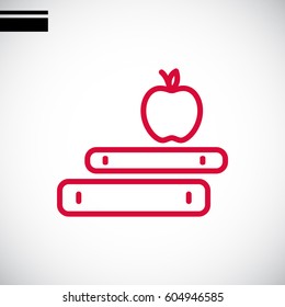  Book icon flat.