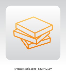  Book icon flat.
