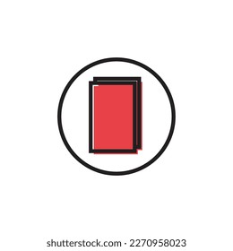 Book icon in flat color style. Education literature read library school university