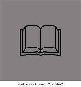 book icon flat design