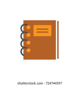 Book icon flat design illustration vector 
