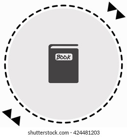 Book icon Flat Design. Isolated Illustration.