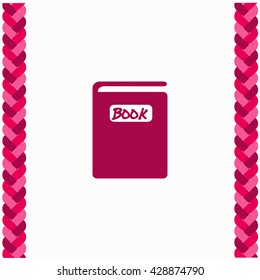 Book icon Flat Design. Isolated Illustration.
