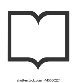 Book icon. Book flat design. Picture of book. Vector illustration.