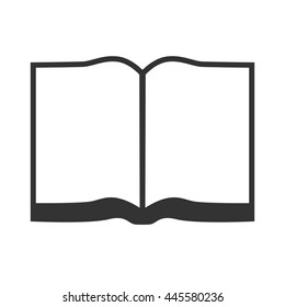 Book icon. Book flat design. Picture of book. Vector illustration.