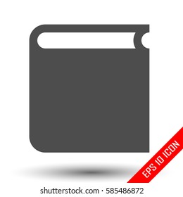 Book icon. Book flat design. Picture of book. Vector illustration.