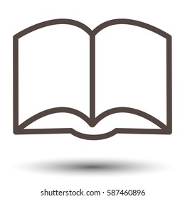 Book icon. Book flat design. Picture of book.