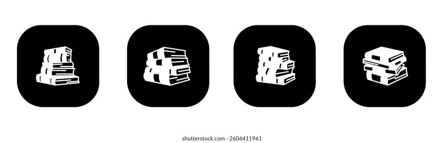 Book icon in flat. A book icon design. Stock vector.