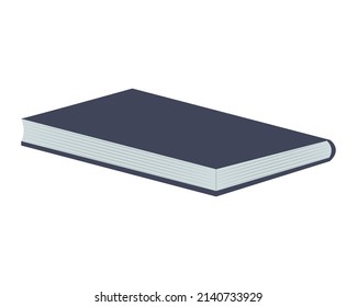 Book icon in flat design style. Vector illustration.
