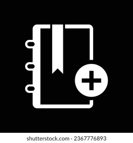 book icon. Flat design style