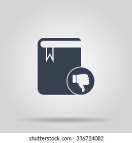 book icon. Flat design style eps 10