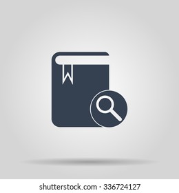 book icon. Flat design style eps 10