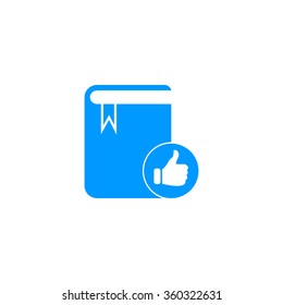 Book icon. Flat design style eps 10