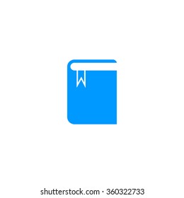 Book icon. Flat design style eps 10