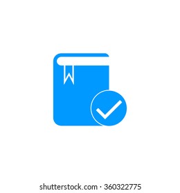 Book icon. Flat design style eps 10