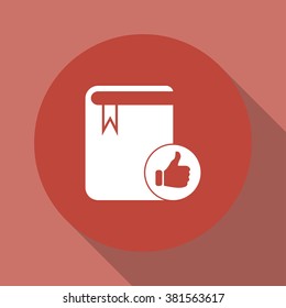 book icon. Flat design style eps 10
