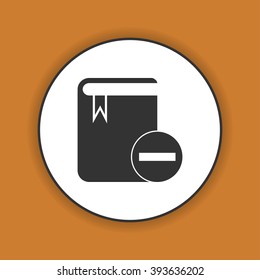 book icon. Flat design style eps 10