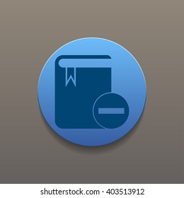 book icon. Flat design style eps 10