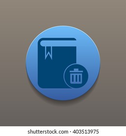 book icon. Flat design style eps 10