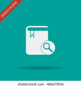 book icon. Flat design style eps 10
