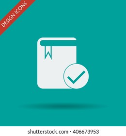 book icon. Flat design style eps 10