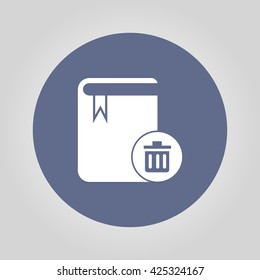 book icon. Flat design style eps 10