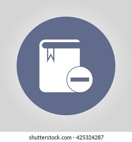 book icon. Flat design style eps 10