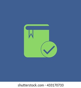 book icon. Flat design style eps 10
