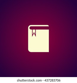 book icon. Flat design style eps 10