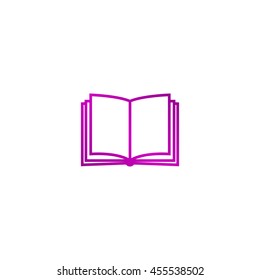 book icon. Flat design style eps 10